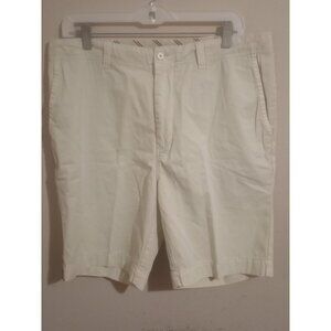 New Cremieux Classic Garment Dyed Shorts Mens 9" Inseam Beige Size 34 NWT